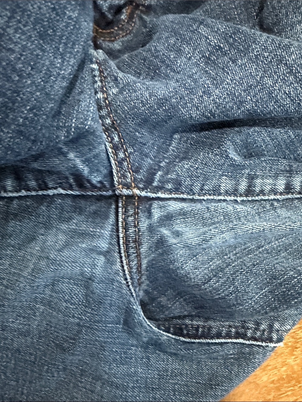 LOFT Women's Straight Leg Jeans in Medium Blue Wash - Picture 10 of 10
